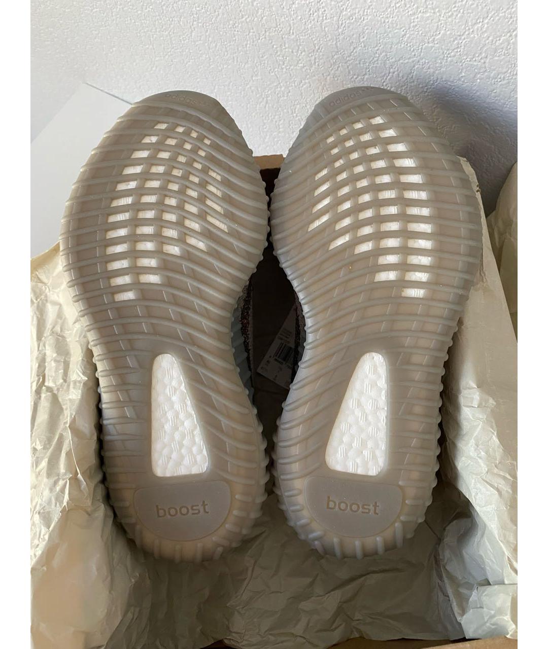 ADIDAS YEEZY Серые текстильные низкие кроссовки / кеды, фото 5