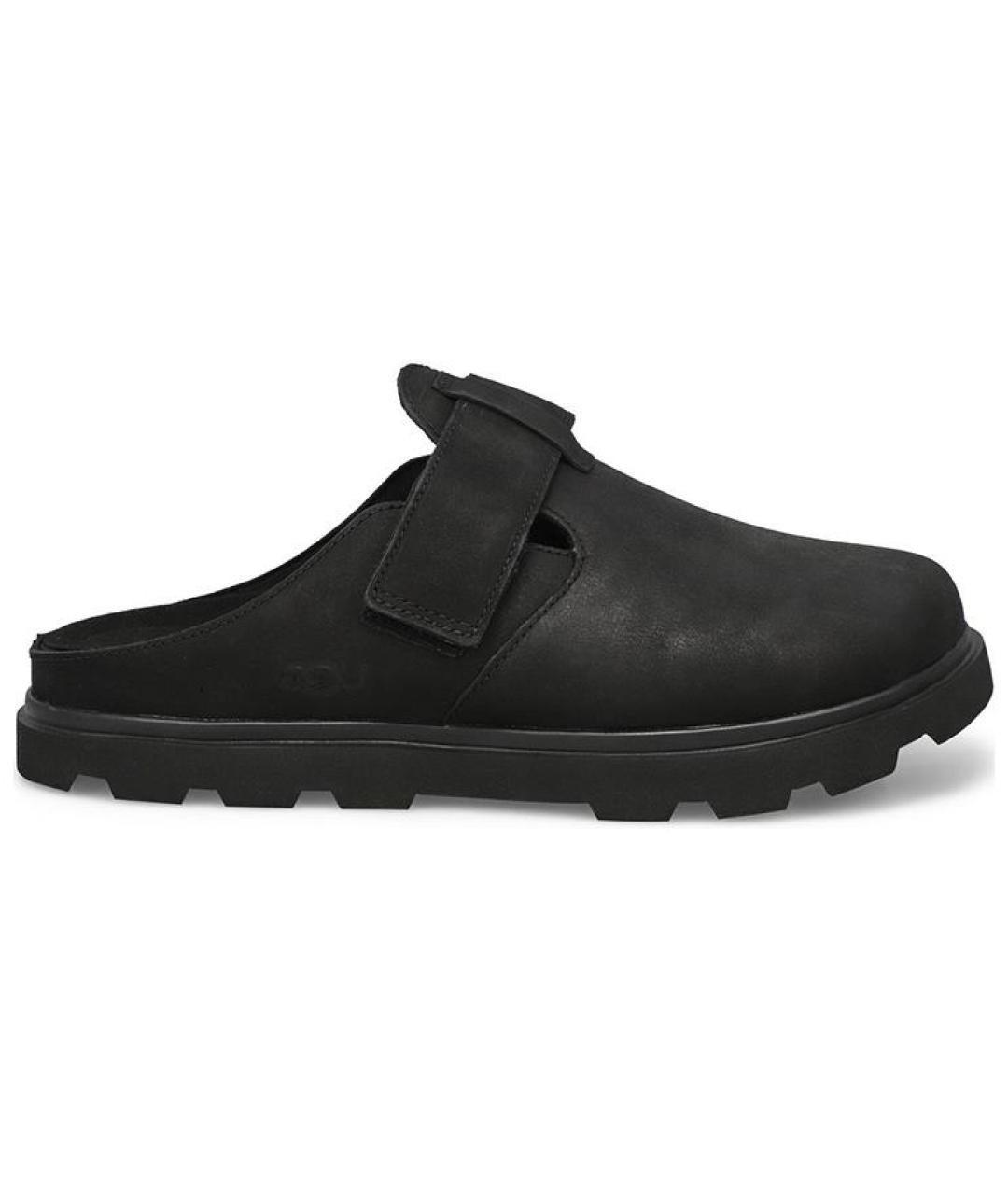 UGG AUSTRALIA Черные нубуковые слипоны, фото 1