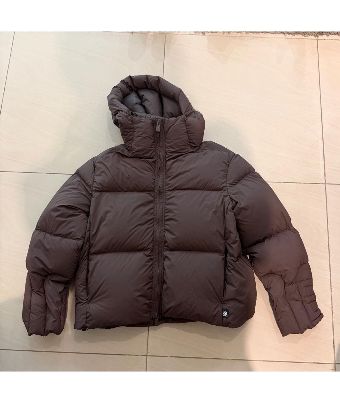 BACON Коричневый полиамидовый пуховик, фото 7