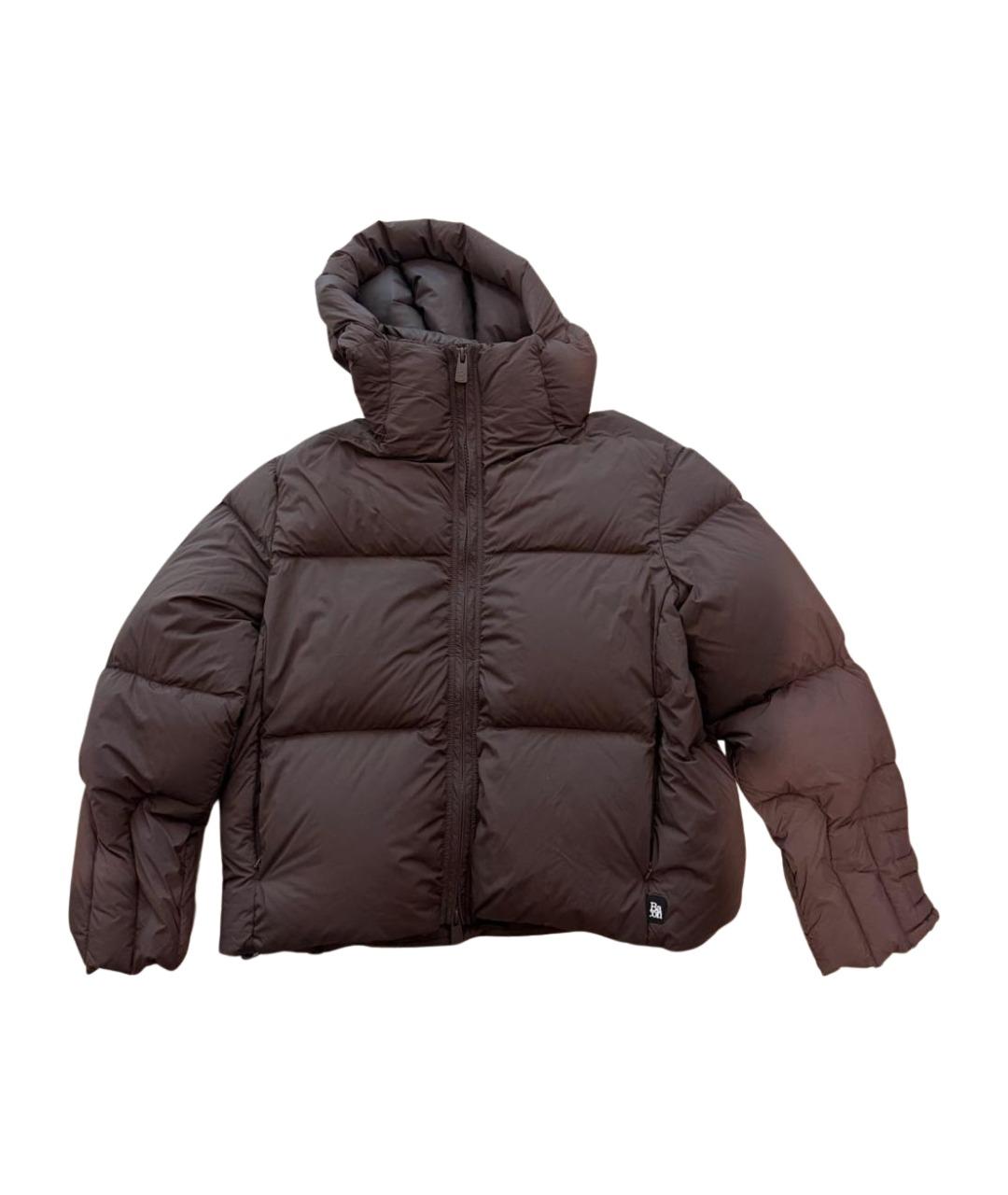 BACON Коричневый полиамидовый пуховик, фото 1