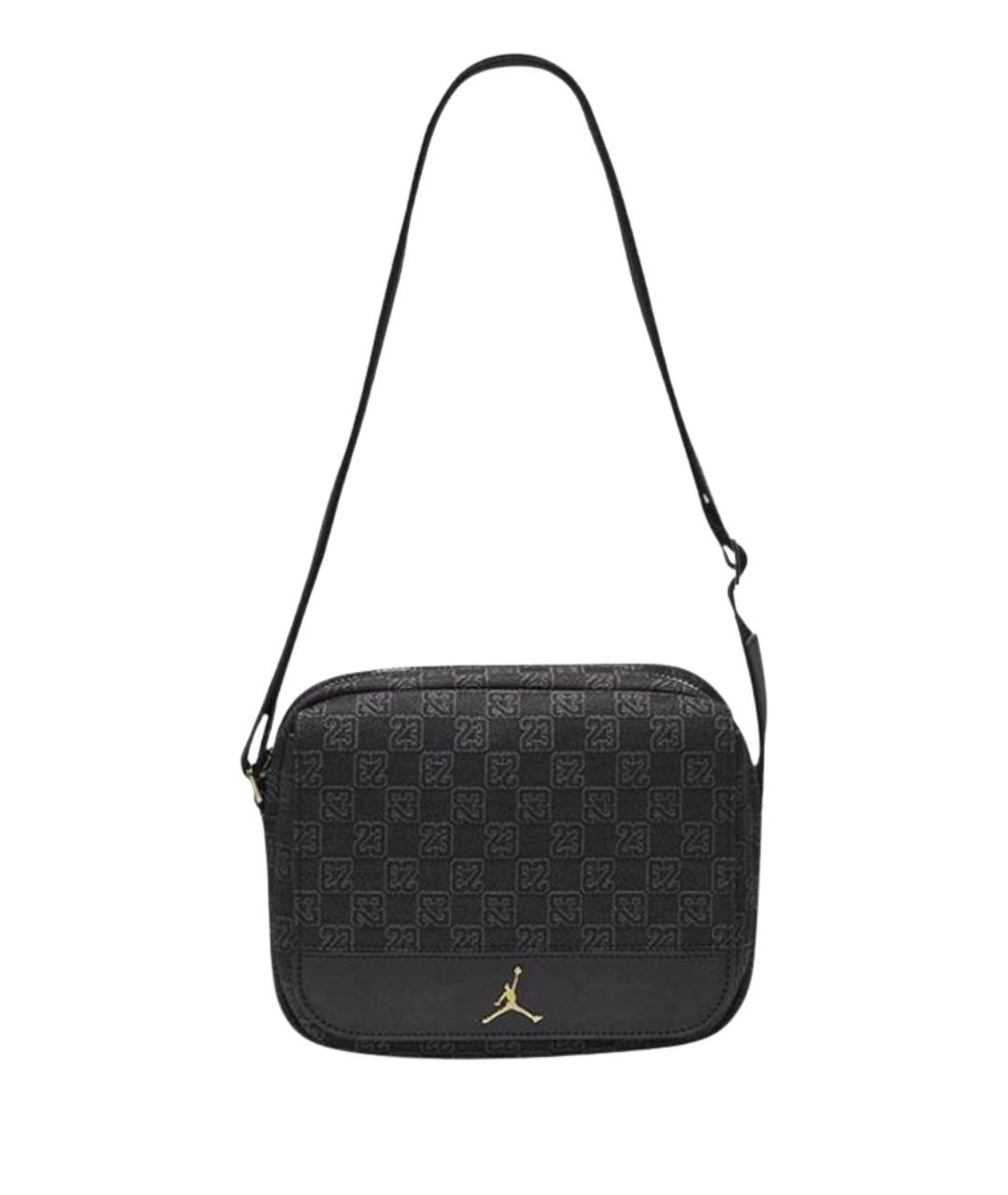 JORDAN Черная тканевая сумка на плечо, фото 1