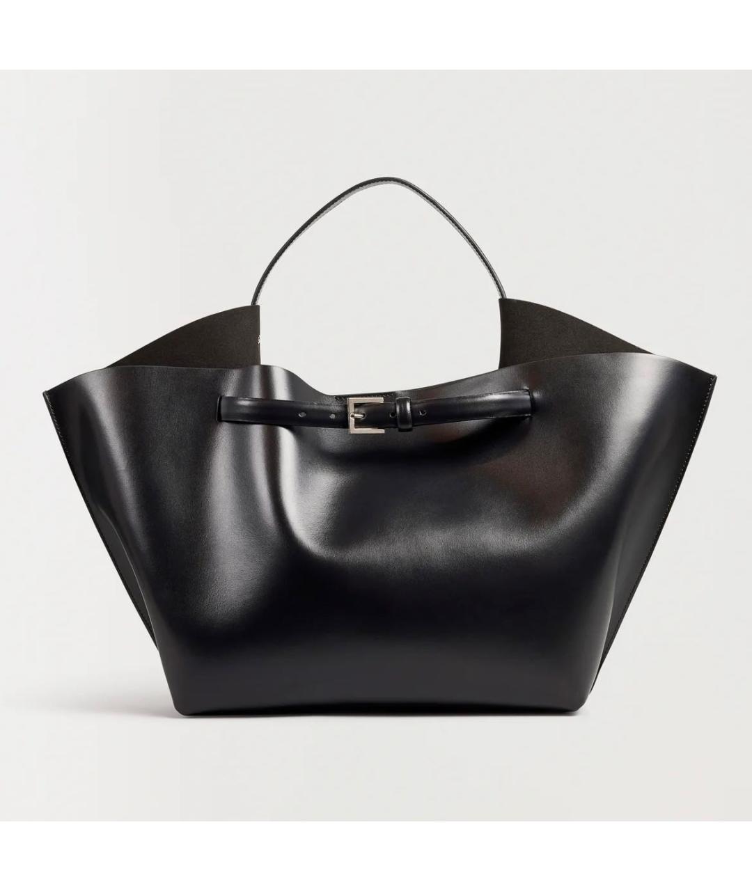 ERIKA CAVALLINI Черная кожаная сумка с короткими ручками, фото 5