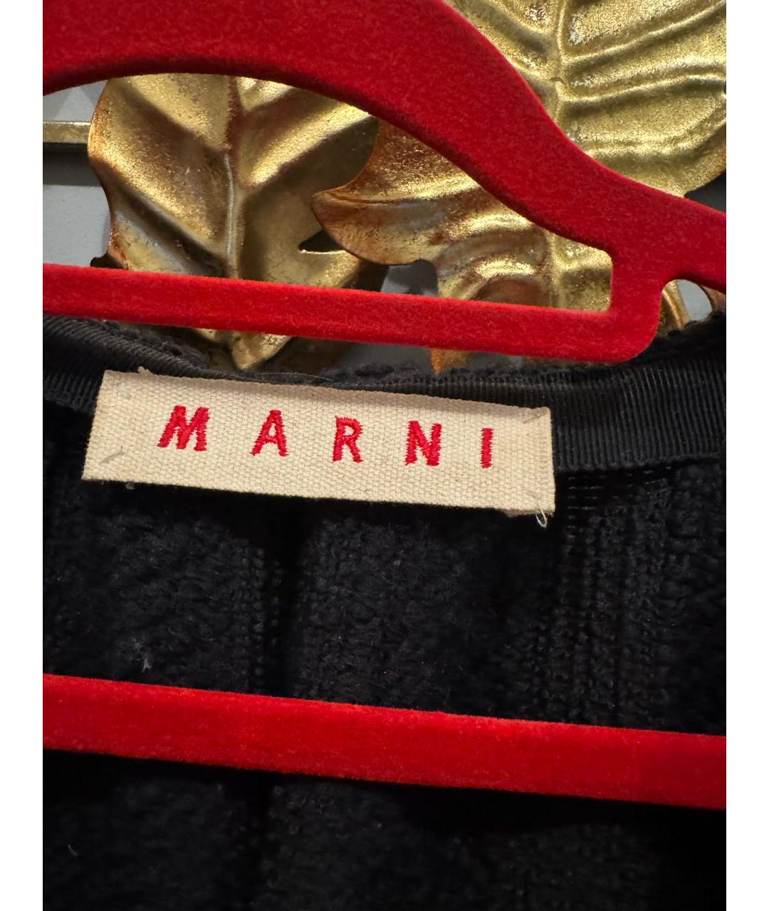 MARNI Черный шерстяной тренч/плащ, фото 3