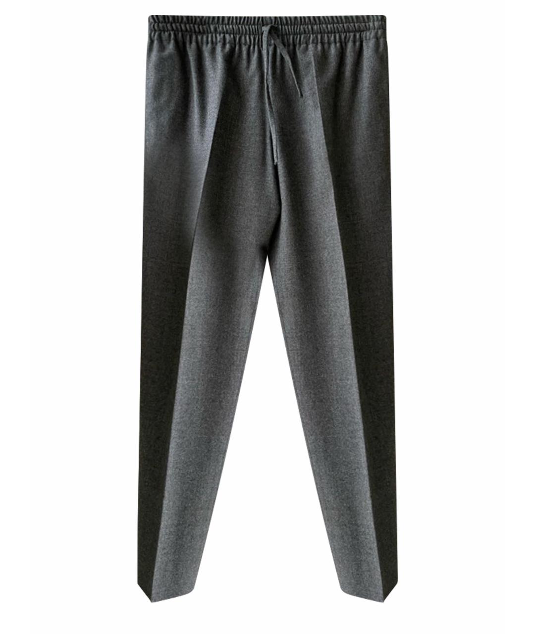 VALENTINO Серые шерстяные брюки узкие, фото 1