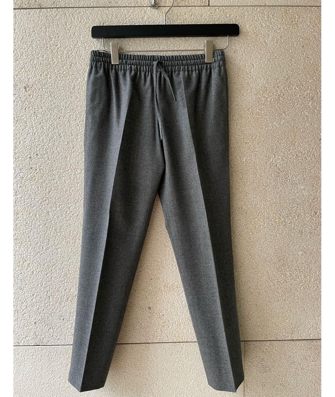 VALENTINO Серые шерстяные брюки узкие, фото 6