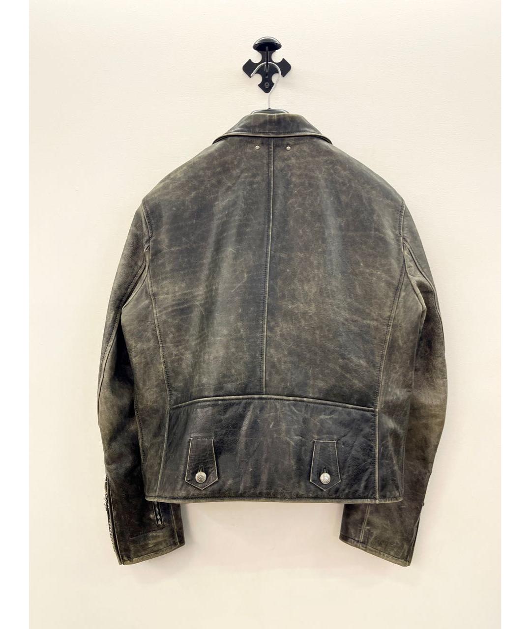 GOLDEN GOOSE DELUXE BRAND Черная кожаная куртка, фото 6