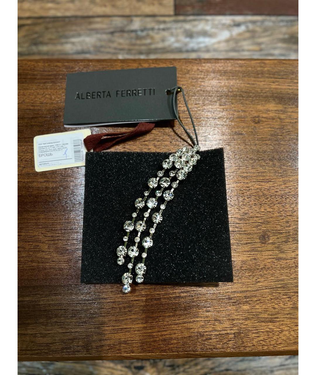 ALBERTA FERRETTI Белая металлическая булавка / брошь, фото 5