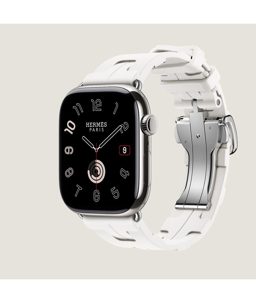 HERMES Серые титановые часы, фото 3