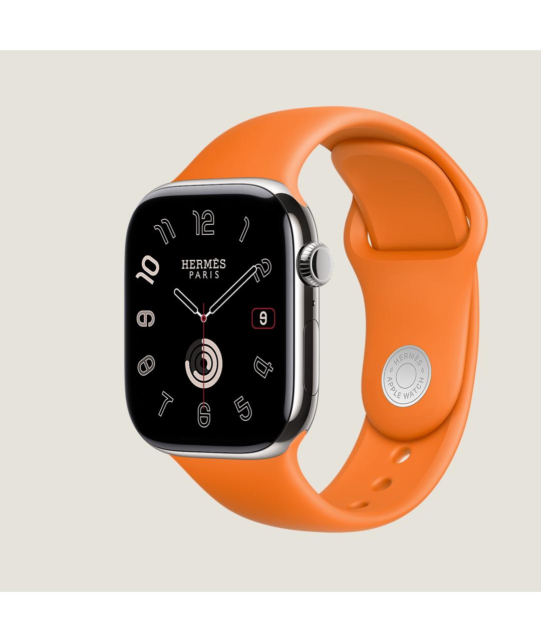 HERMES Серые титановые часы, фото 4