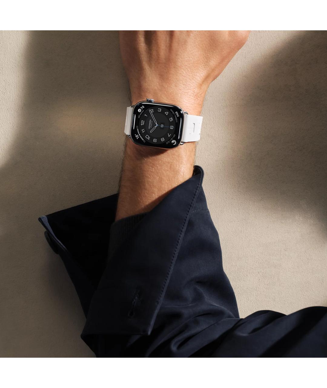 HERMES Серые титановые часы, фото 5