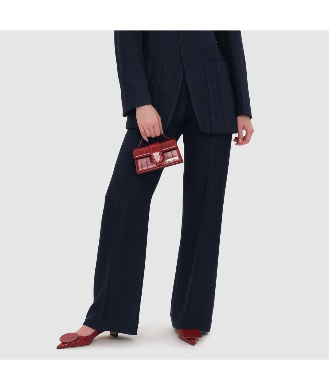 JACQUEMUS Красная кожаная сумка через плечо, фото 5