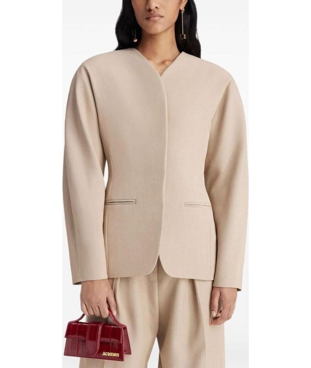 JACQUEMUS Красная кожаная сумка через плечо, фото 6