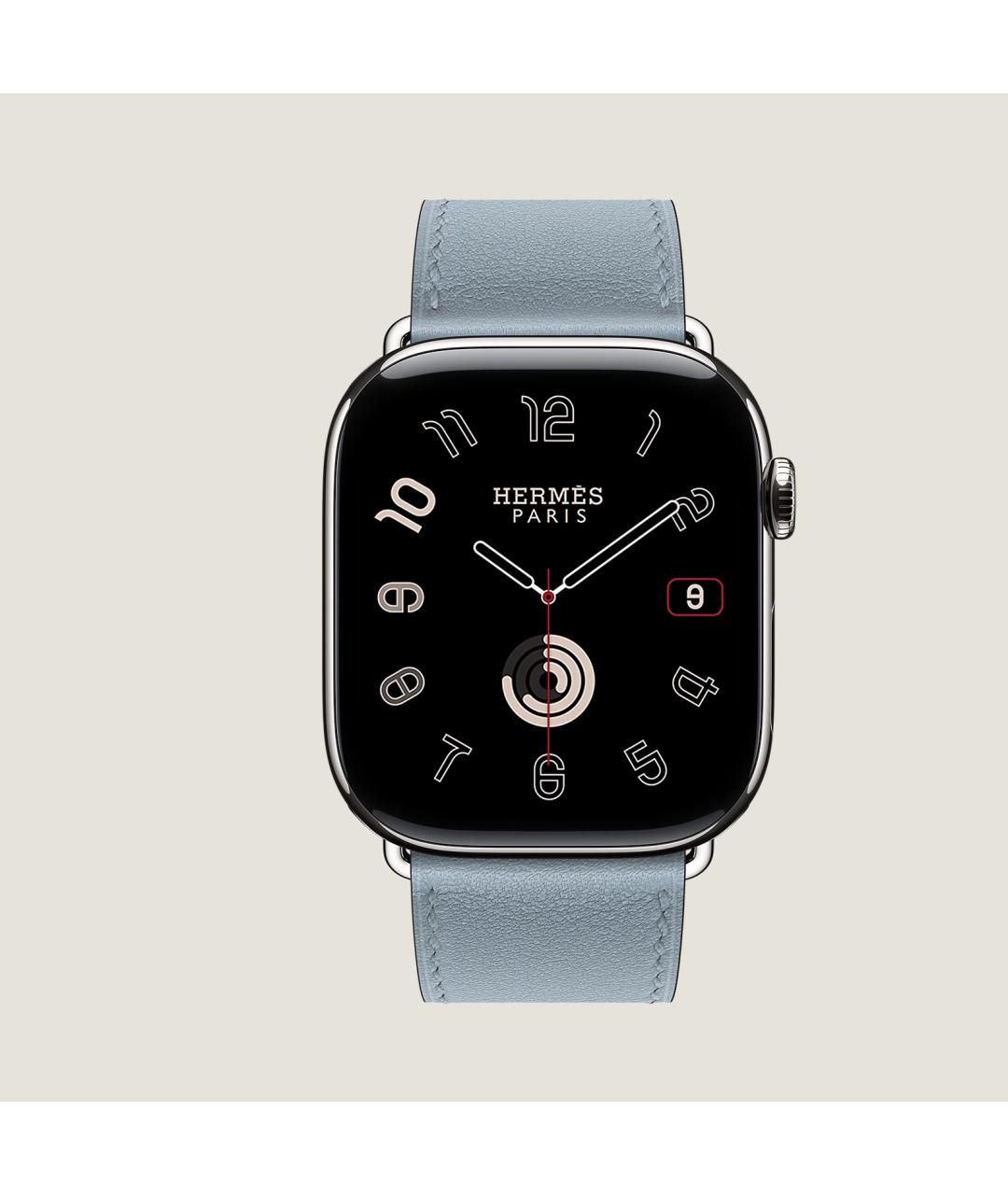 HERMES Серые титановые часы, фото 2