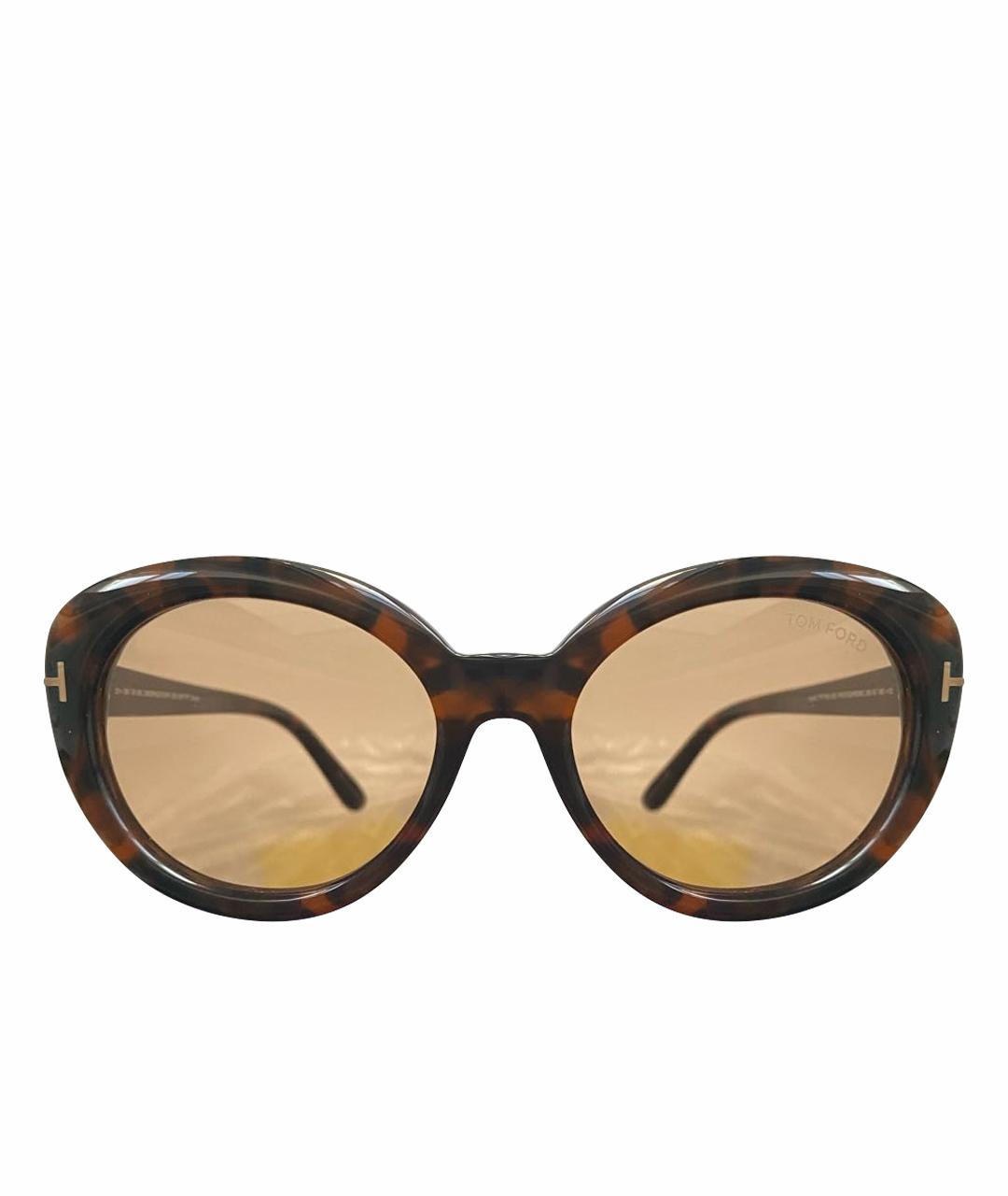 TOM FORD Черные пластиковые солнцезащитные очки, фото 1