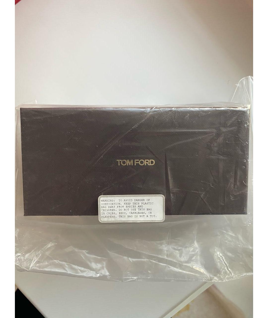 TOM FORD Черные пластиковые солнцезащитные очки, фото 6