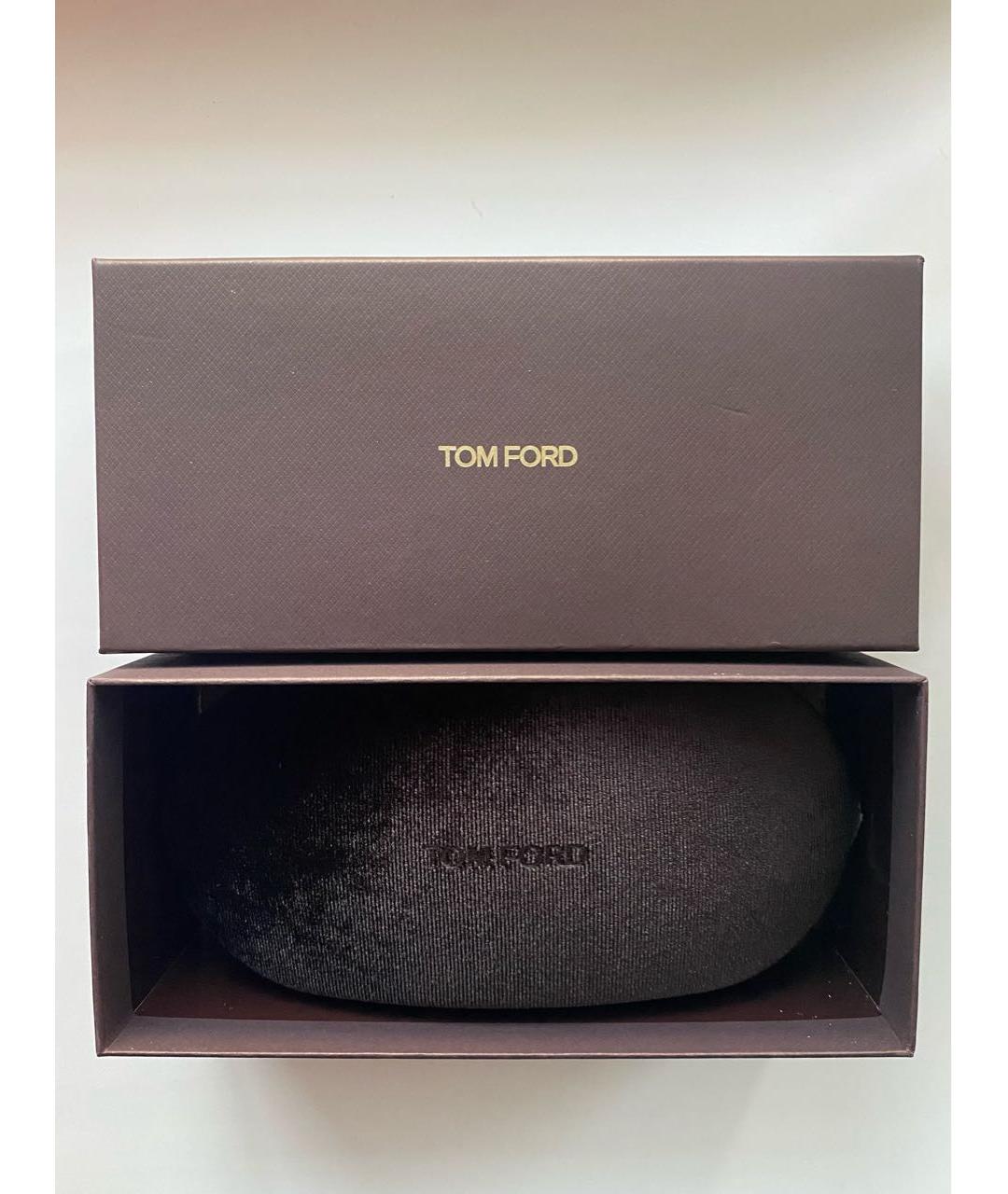 TOM FORD Черные пластиковые солнцезащитные очки, фото 5