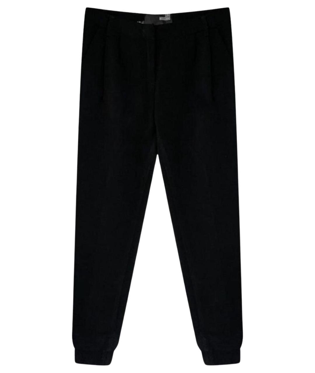 LOVE MOSCHINO Черные кашемировые брюки узкие, фото 1