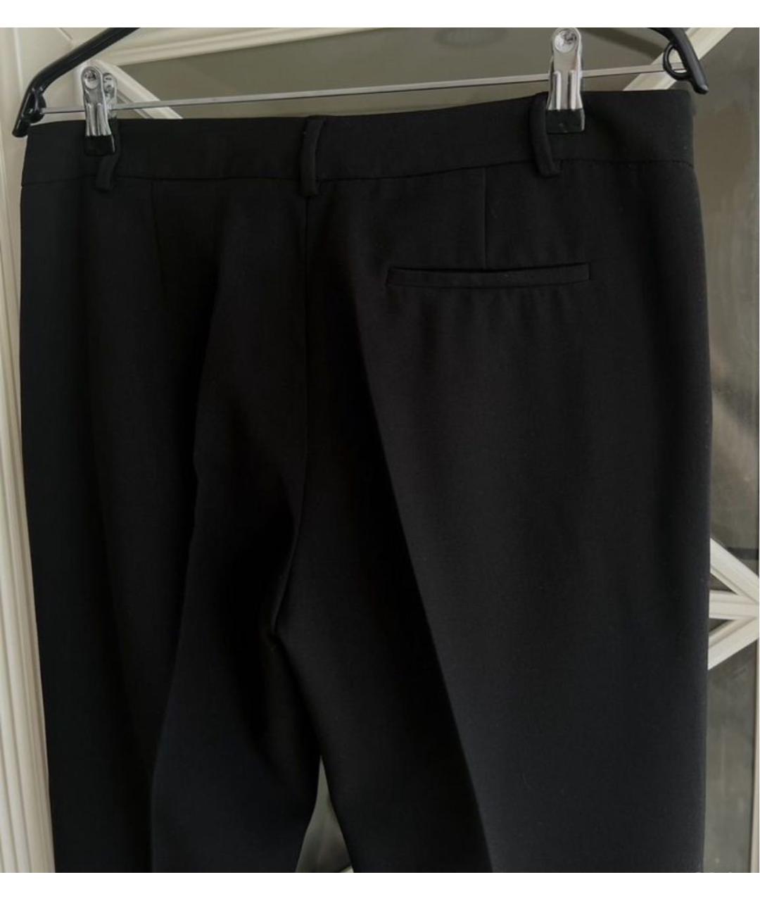 LOVE MOSCHINO Черные кашемировые брюки узкие, фото 6