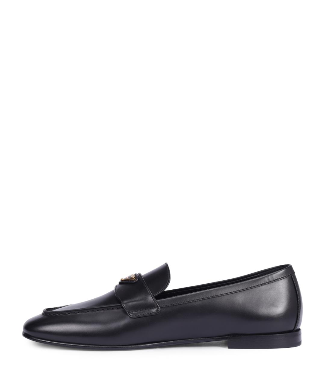 PRADA Черные кожаные лоферы, фото 3