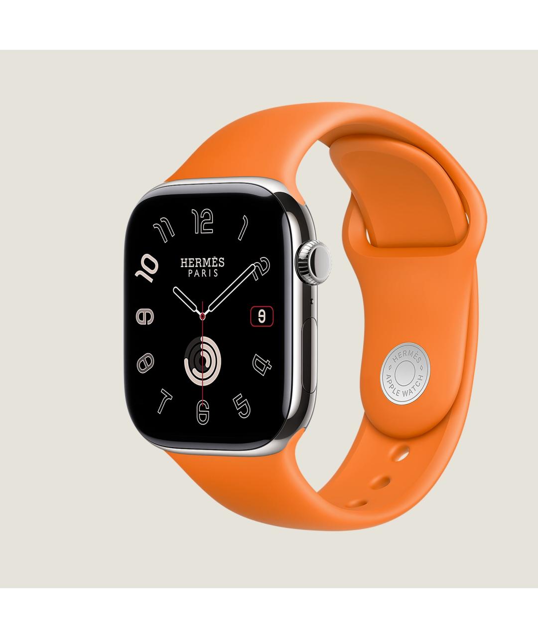 HERMES Серые титановые часы, фото 4