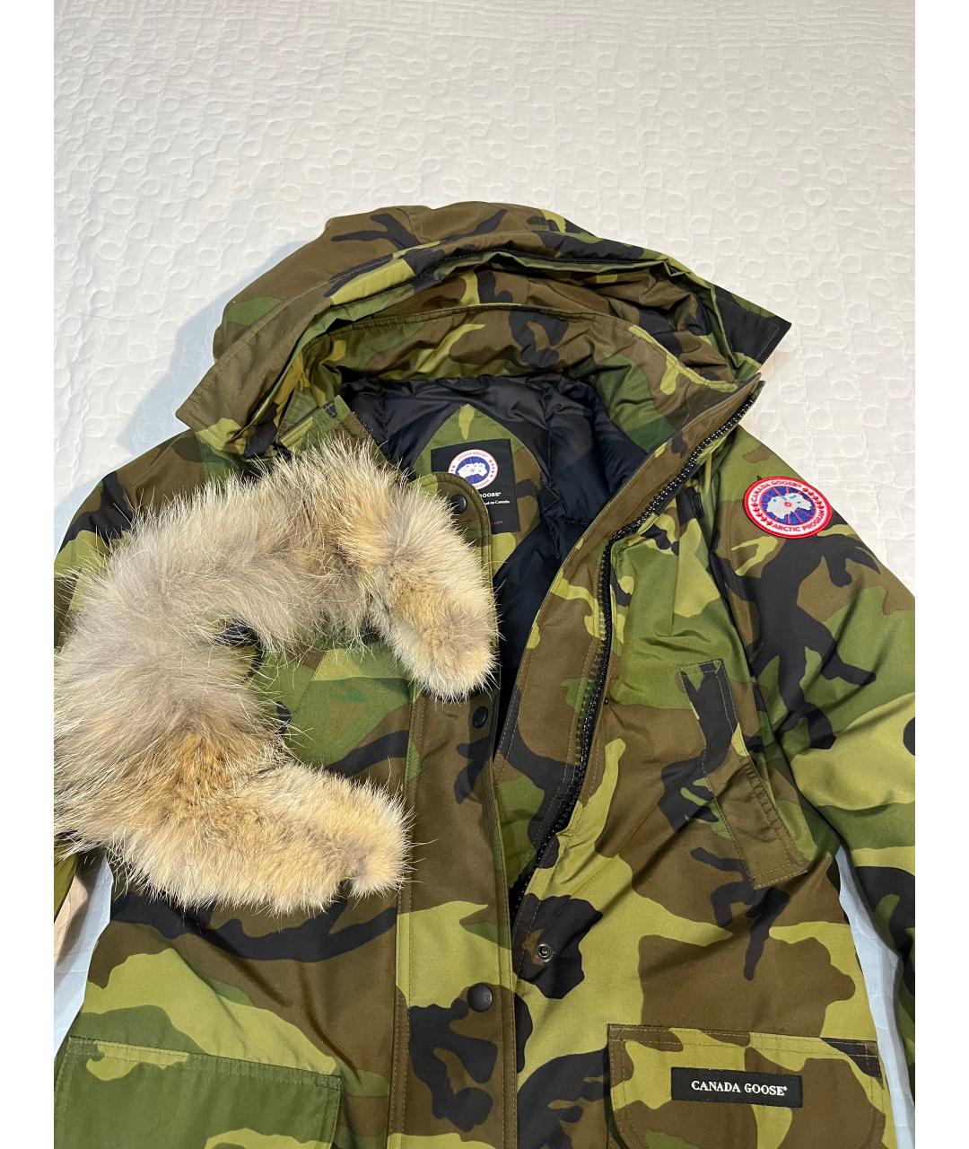 CANADA GOOSE Хаки полиэстеровая парка, фото 6