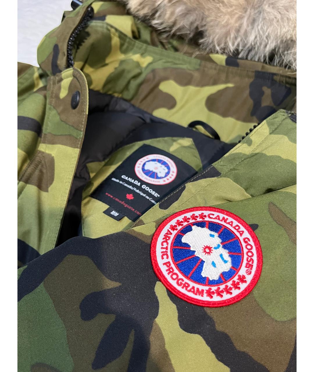 CANADA GOOSE Хаки полиэстеровая парка, фото 4