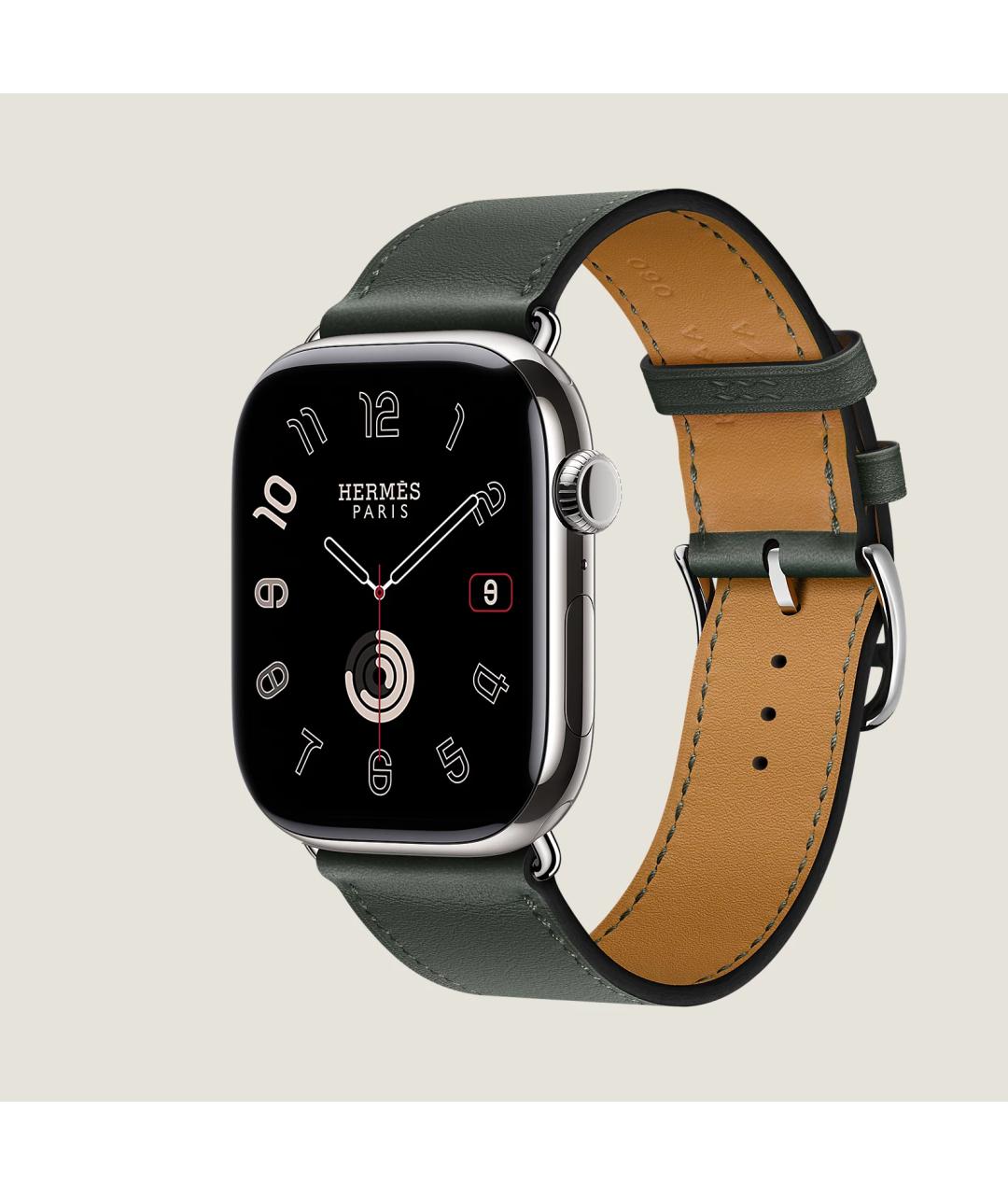 HERMES Серые титановые часы, фото 3