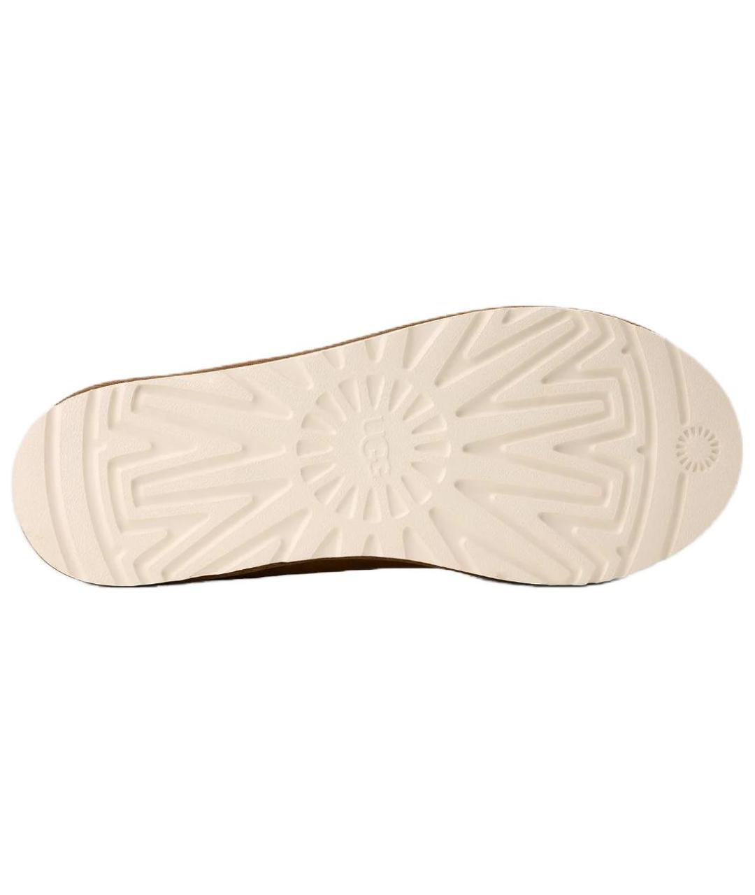 UGG AUSTRALIA Коричневые нубуковые низкие ботинки, фото 5