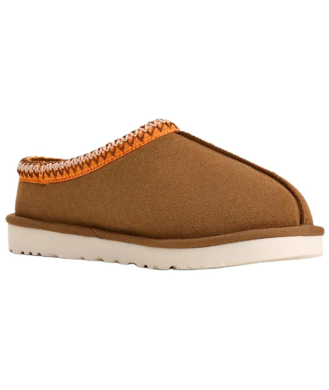 UGG AUSTRALIA Коричневые нубуковые низкие ботинки, фото 2