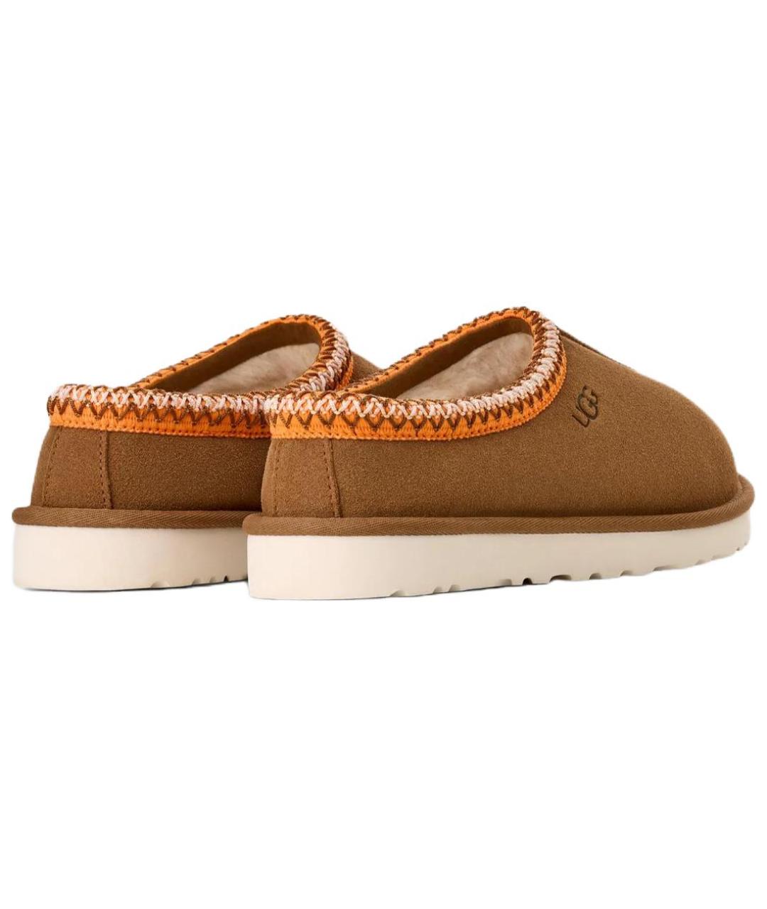 UGG AUSTRALIA Коричневые нубуковые низкие ботинки, фото 3