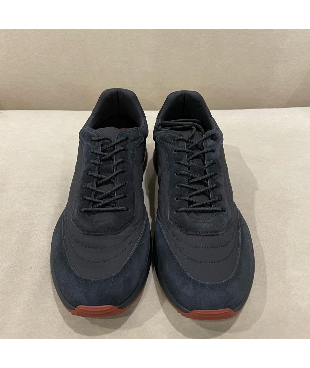 LORO PIANA Черные низкие кроссовки / кеды, фото 3