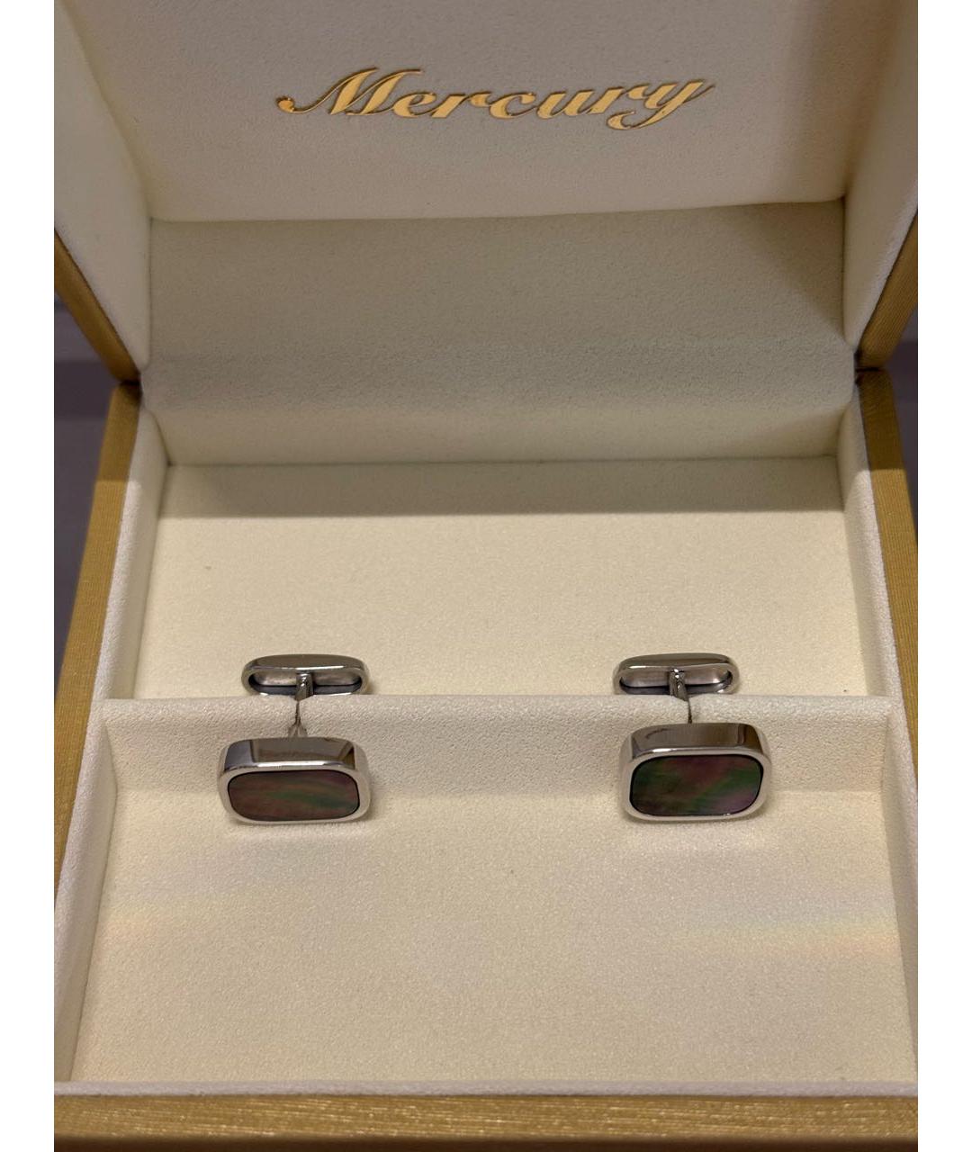 MERCURY Серебряные запонки из белого золота, фото 7