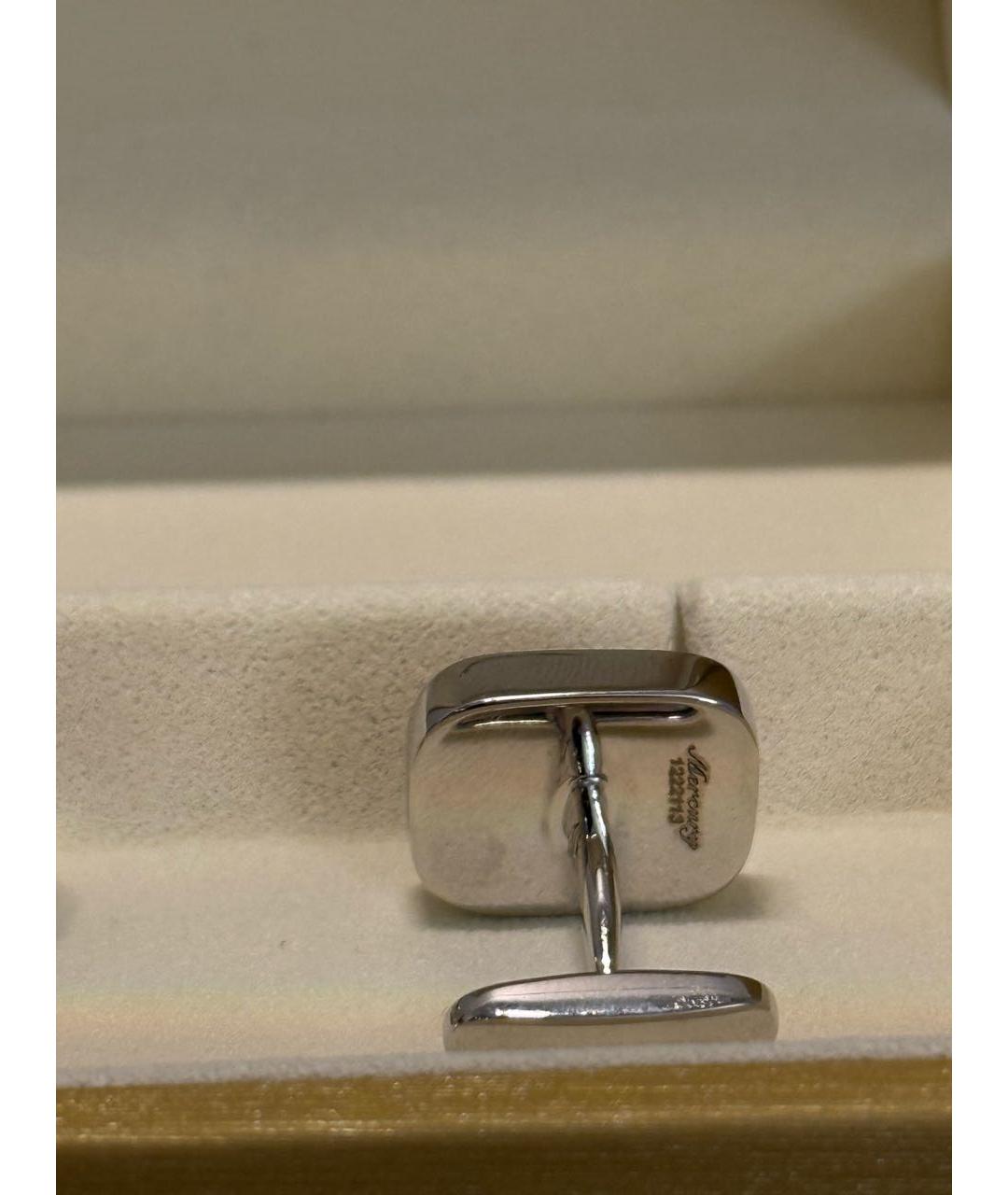 MERCURY Серебряные запонки из белого золота, фото 2