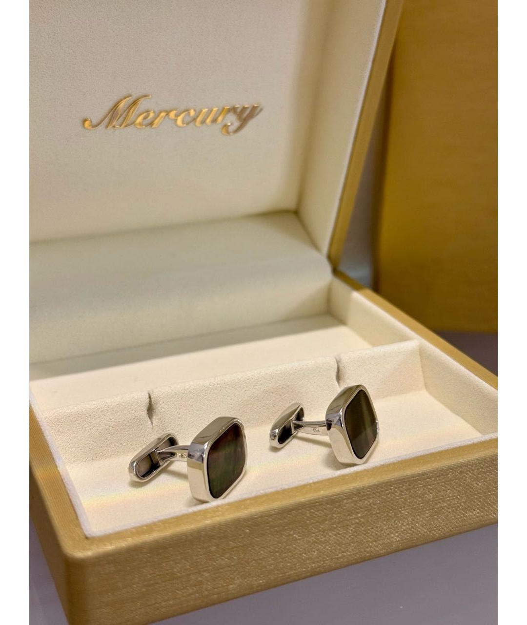 MERCURY Серебряные запонки из белого золота, фото 4