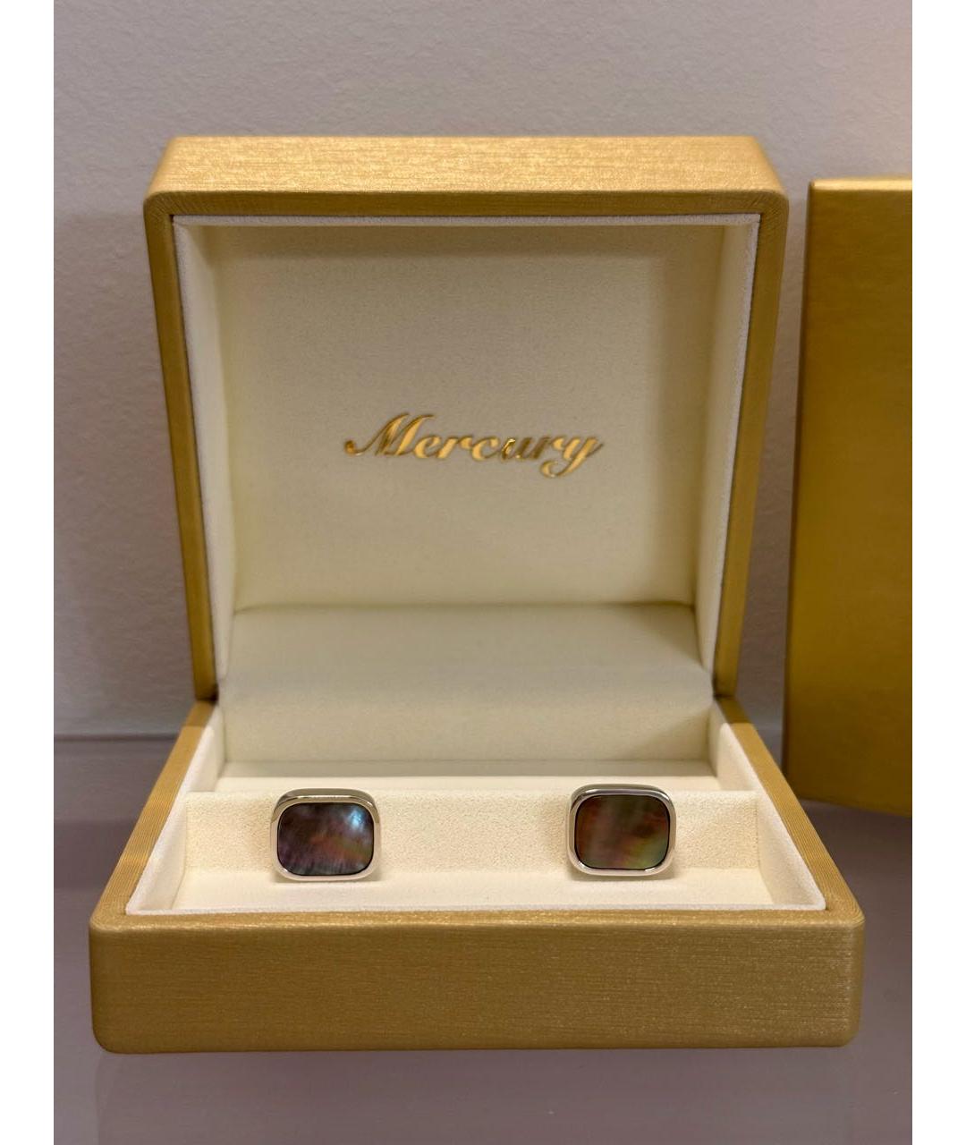 MERCURY Серебряные запонки из белого золота, фото 3