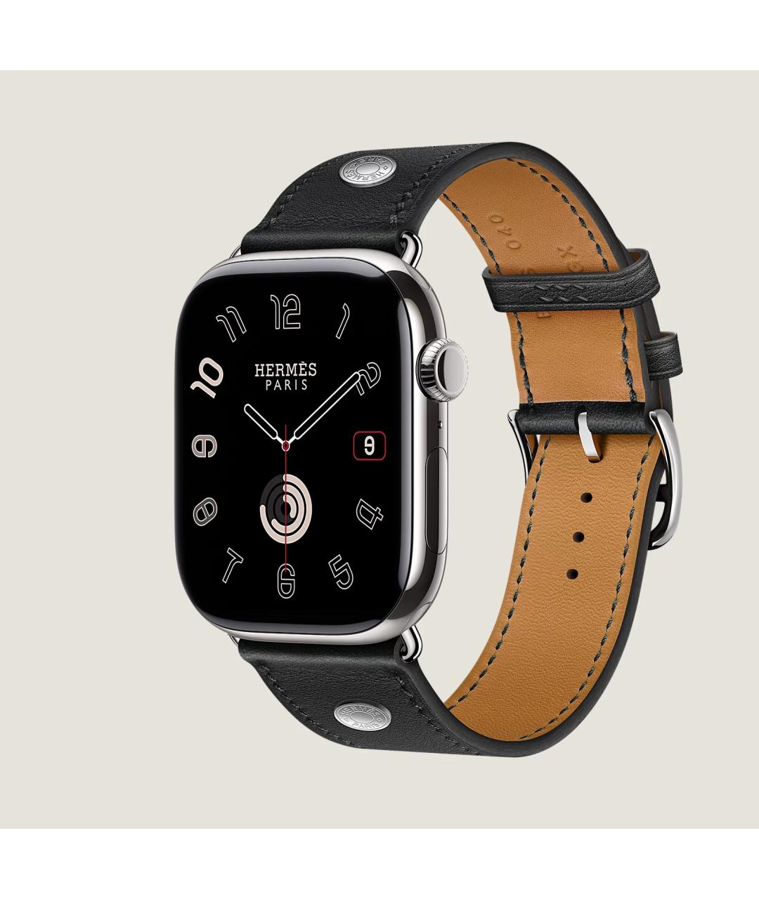 HERMES Серые титановые часы, фото 3