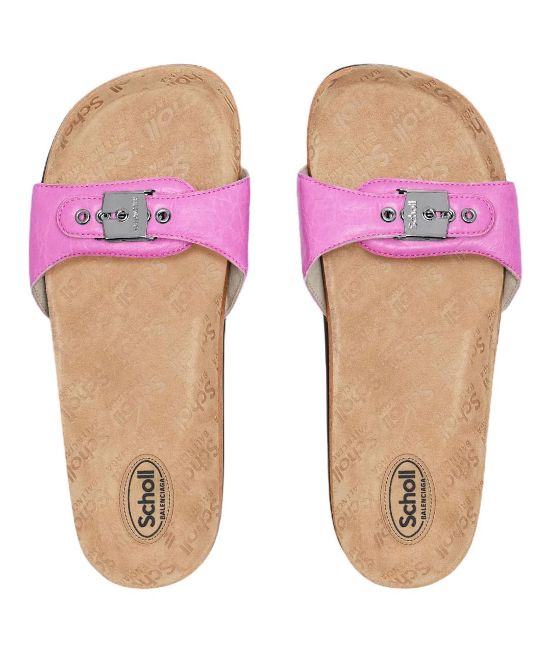 BALENCIAGA Розовые шлепанцы, фото 5