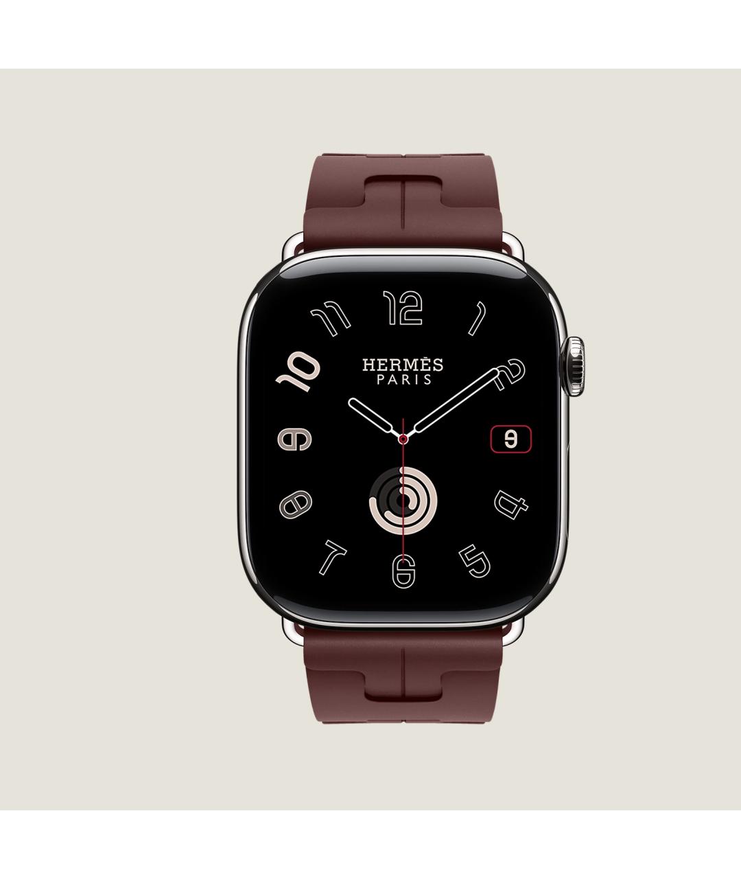 HERMES Серые титановые часы, фото 2