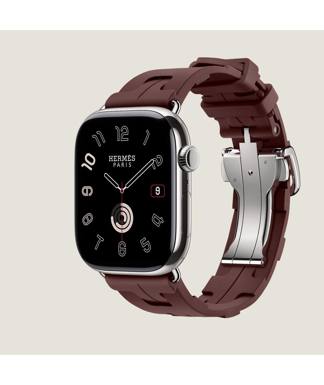 HERMES Серые титановые часы, фото 3