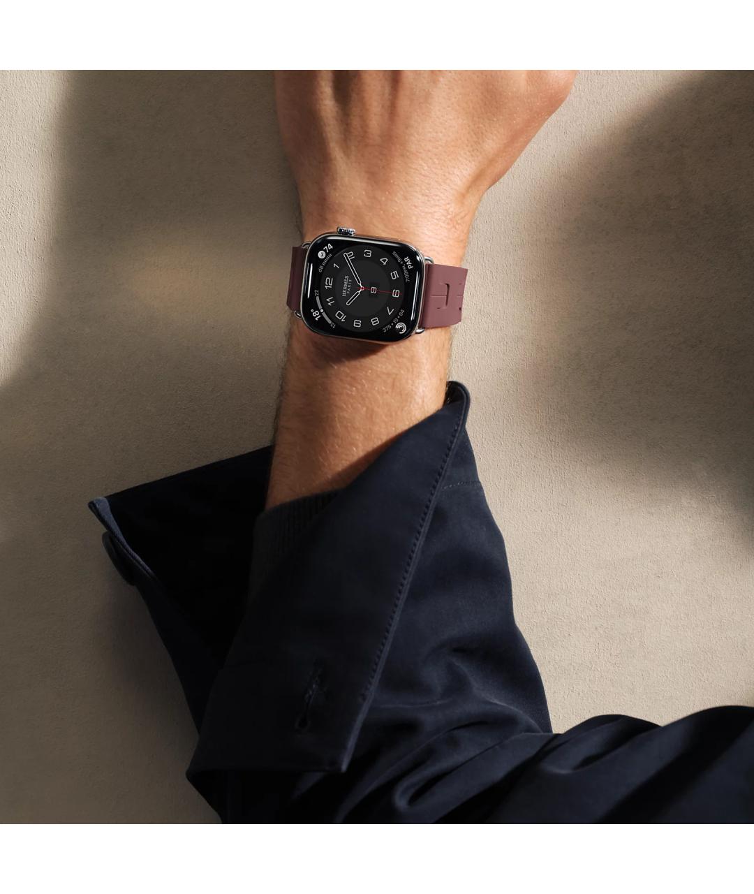 HERMES Серые титановые часы, фото 5