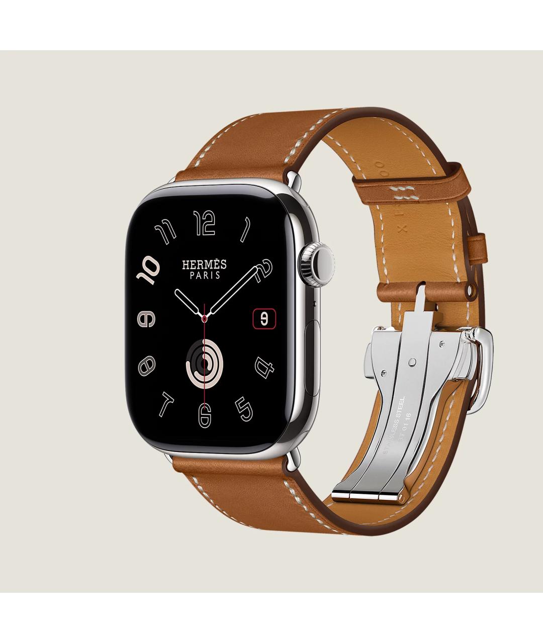 HERMES Серые титановые часы, фото 3