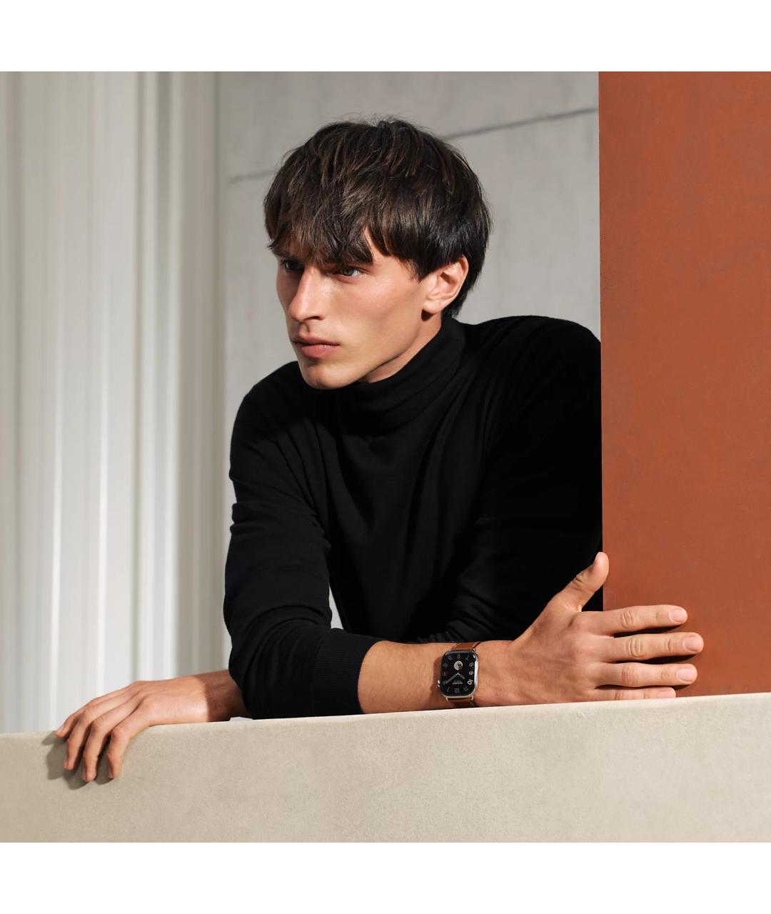 HERMES Серые титановые часы, фото 5