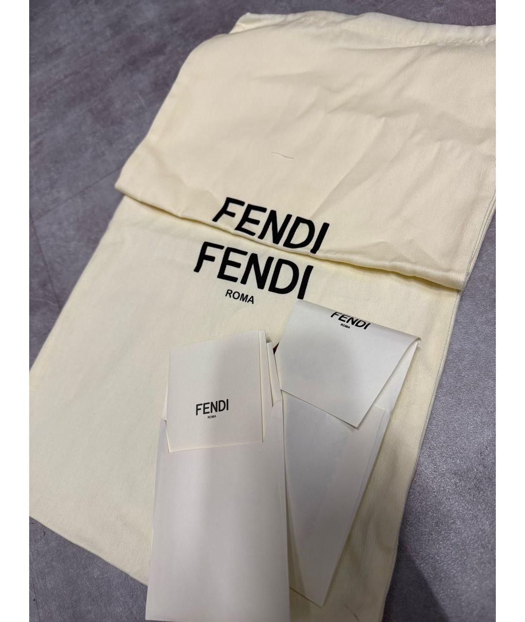 FENDI Бежевые ботинки, фото 5