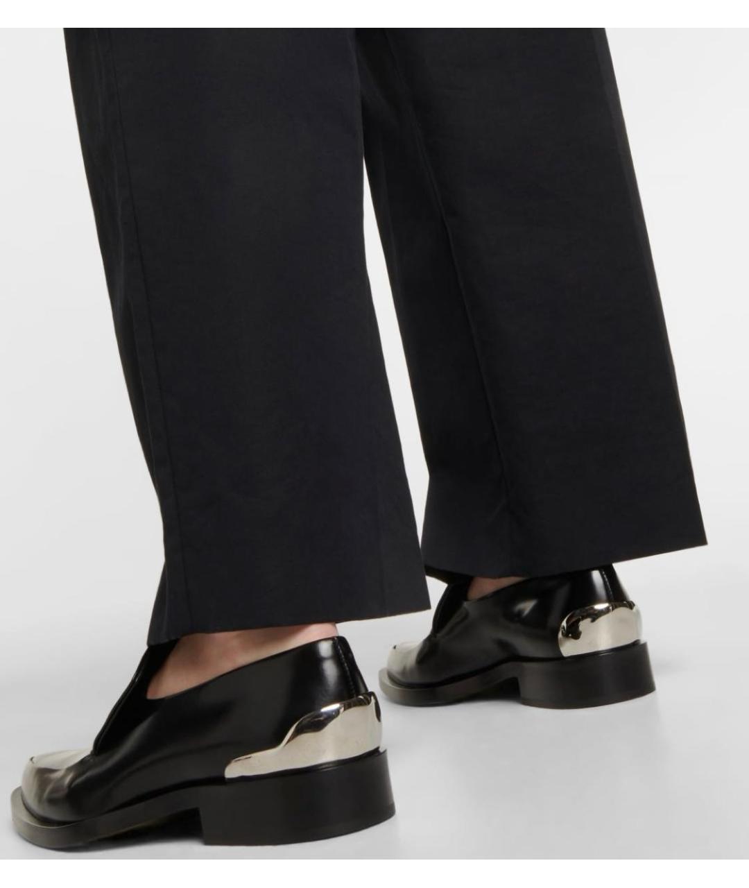 JIL SANDER Черные кожаные лоферы, фото 4