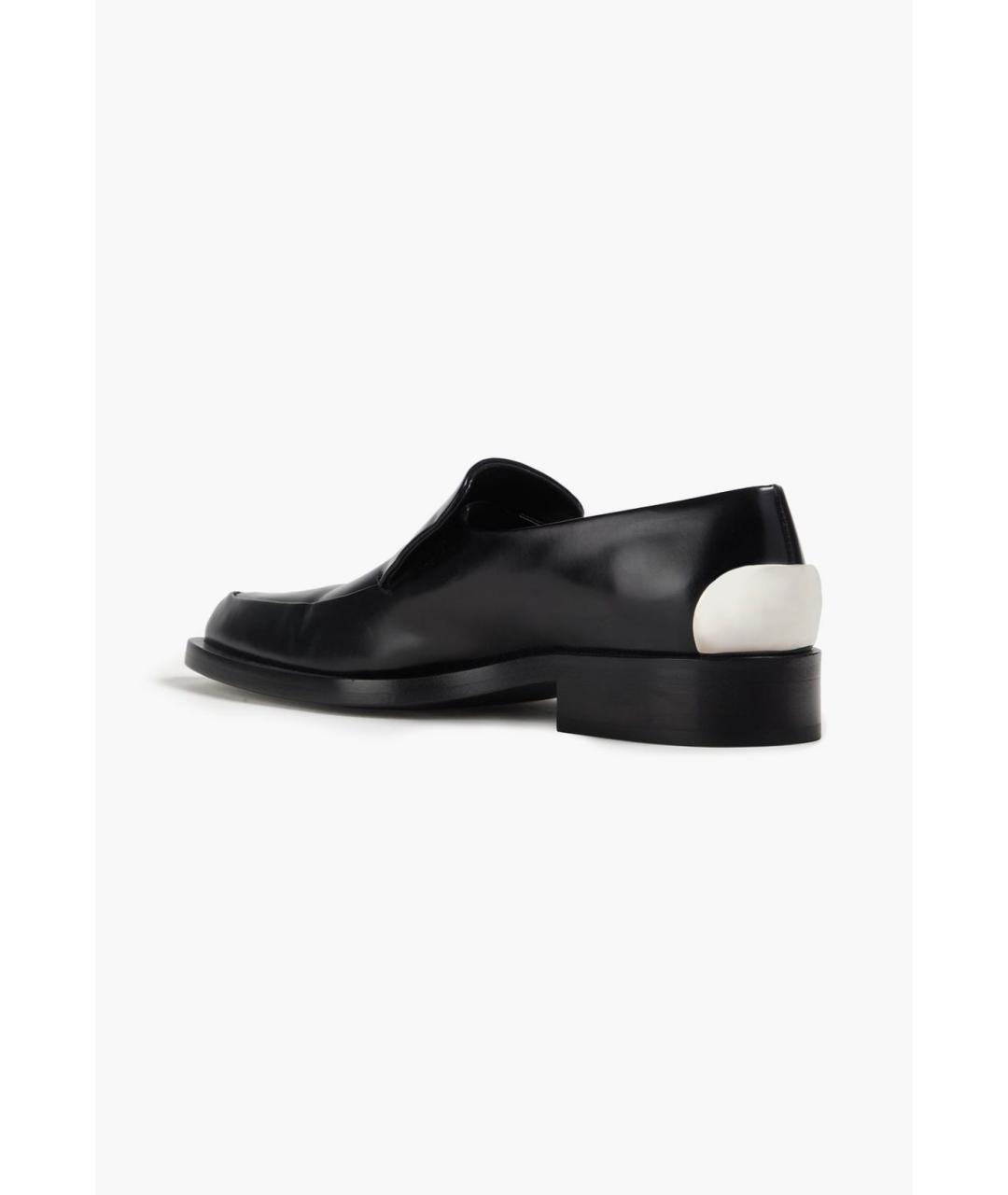 JIL SANDER Черные кожаные лоферы, фото 3