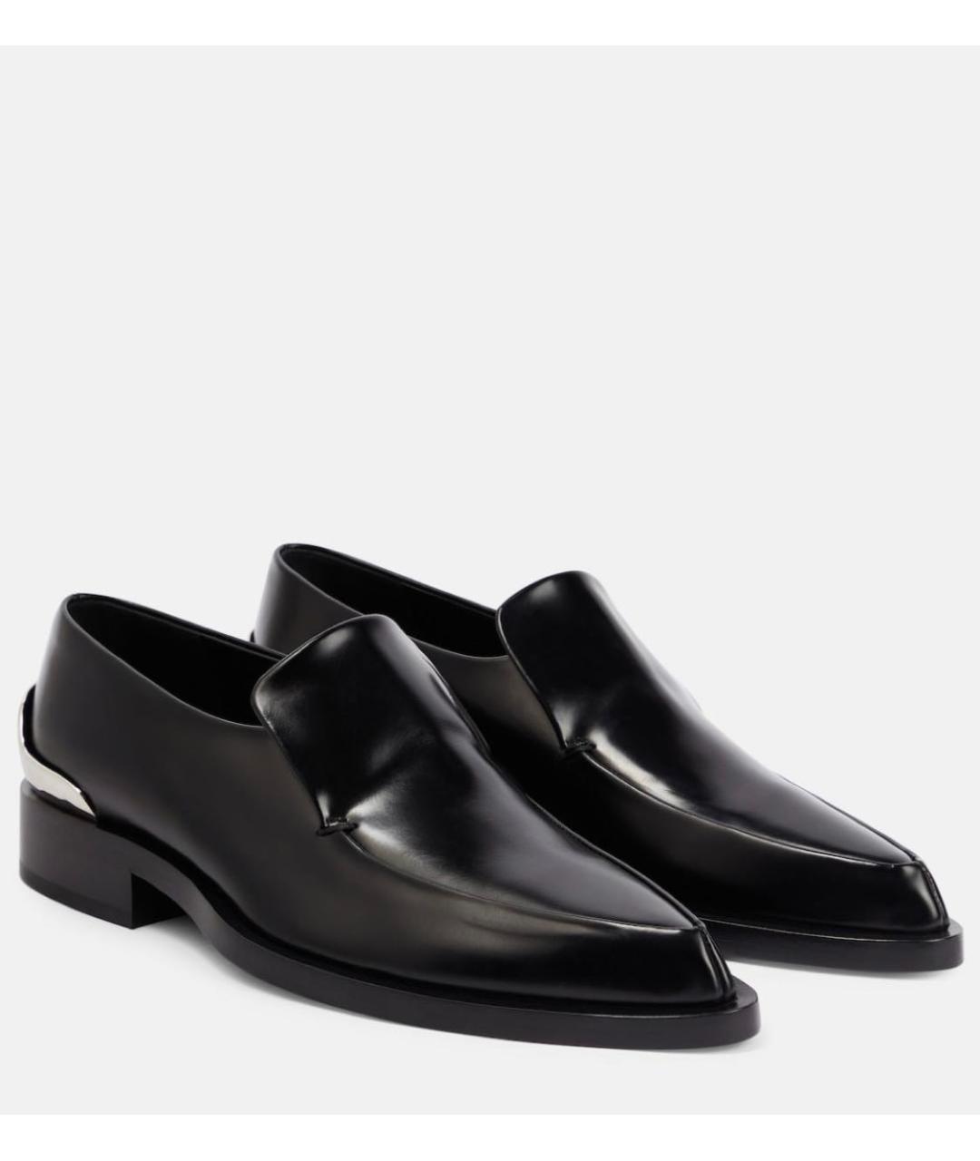 JIL SANDER Черные кожаные лоферы, фото 5