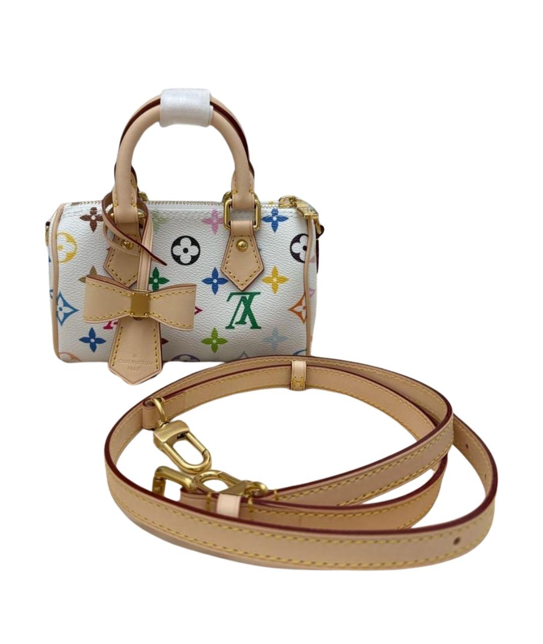 LOUIS VUITTON Белая кожаная сумка через плечо, фото 1