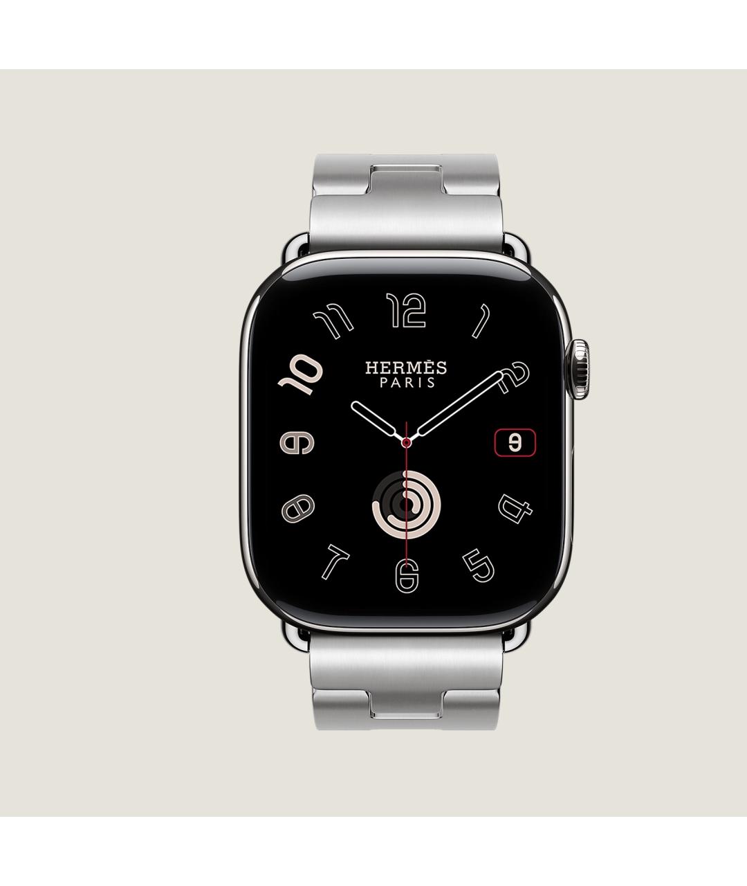 HERMES Серые титановые часы, фото 2