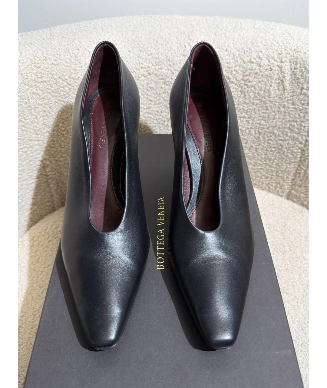 BOTTEGA VENETA Черные кожаные туфли, фото 2