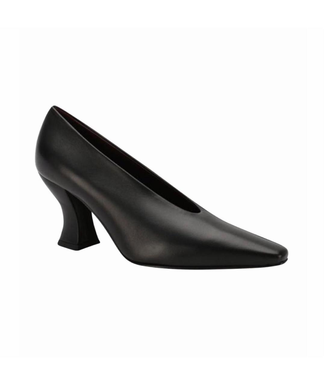 BOTTEGA VENETA Черные кожаные туфли, фото 1